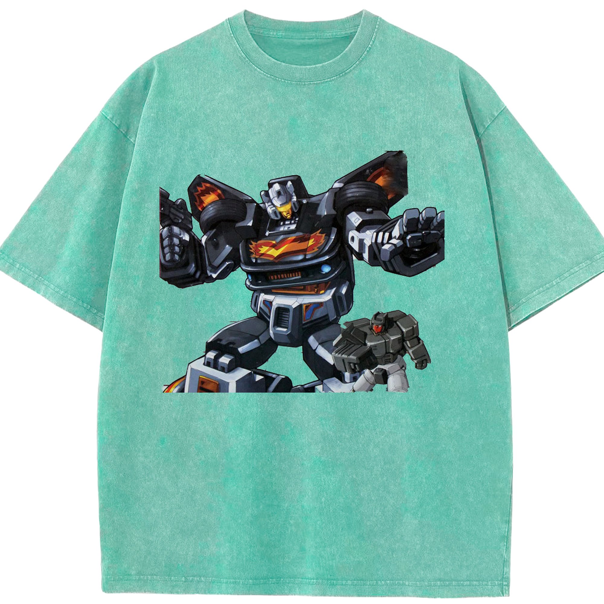 （画像用）  綿100% ヴィンテージ風 半袖Tシャツ（フロントプリント）